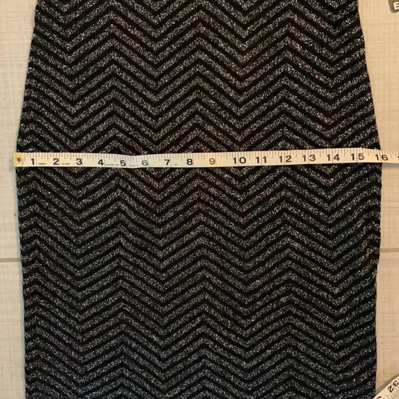 NWT Express Black & Metallic Silver Mini Dress - Picture 10 of 10